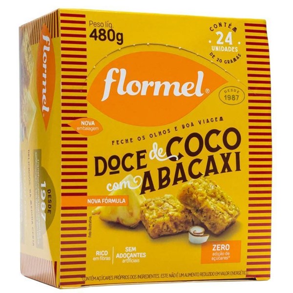 Abacaxi C/ Coco Zero Display 24x25g Flormel
