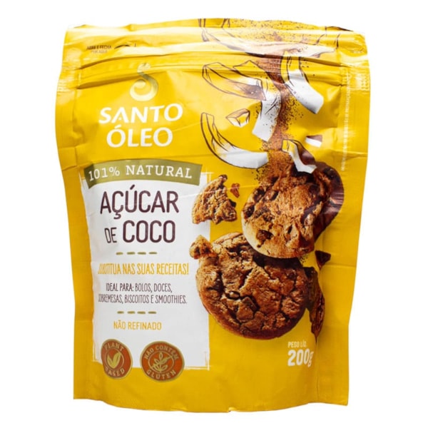 Açúcar De Coco 200g Santo Óleo