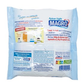 Açúcar Light Magro 500g - Lowçucar