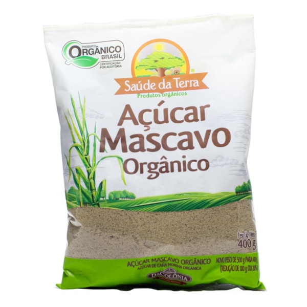 Açúcar Mascavo Orgânico 400g DaColônia