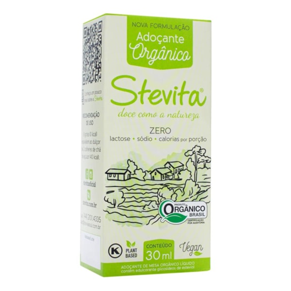 Adoçante De Stevia Líquido Orgânico 30ml