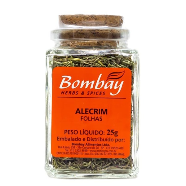 Alecrim Folhas Vidro 25g Bombay