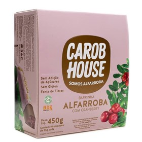 Alfarroba com Cranberry Zero Açúcar Display 18x25g Carob House