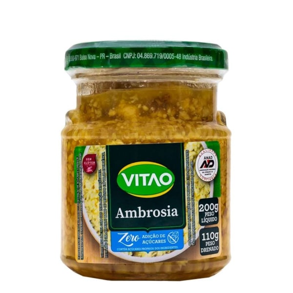 Ambrosia Zero Açúcar 200g Vitao