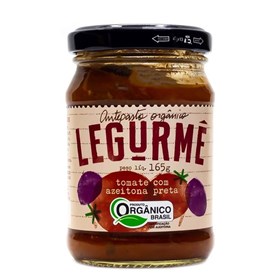 Antepasto Orgânico Tomate com Azeitona Preta 165g Legurmê - ideal para consumo - Orgânico - Sem Glúten