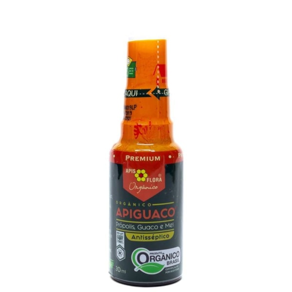 Aromatizante Bucal Antisséptico Orgânico Apiguaco C/ Própolis, Guaco E Mel Spray 30ml Apis Flora - consumo moderado - Or