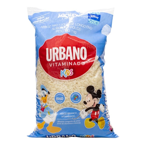 Arroz Branco Vitaminado Kids 1Kg Urbano