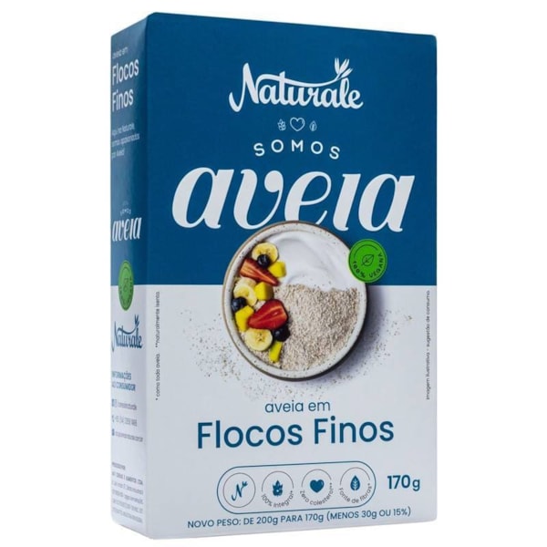 Aveia em flocos finos Naturale 170g