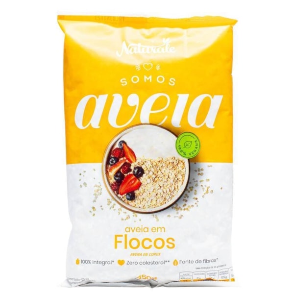 Aveia em Flocos Grossos 450g Naturale