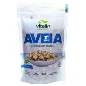 Aveia Em Flocos Integral Sem Gluten 200g - Vitalin