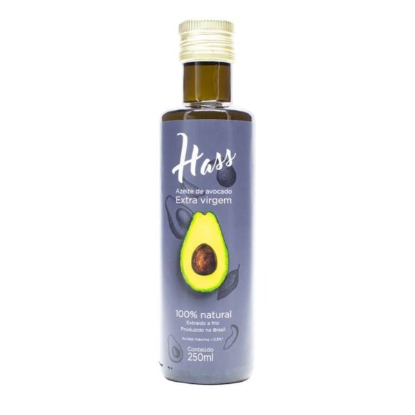 Azeite de Avocado 250ml Hass - Natural - Sem Glúten