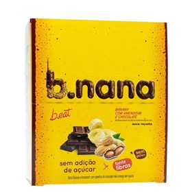 B.nana c/ Amendoim e Chocolate Escuro s/ Adição de Açúcar Display 12x30g  Beat