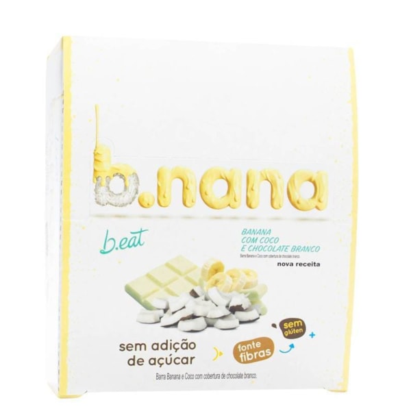 B.Nana C/ Coco E Chocolate Branco Zero Display 12X30g B.Eat