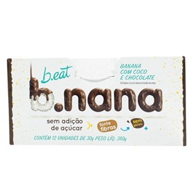 B.nana c/ Coco e Chocolate Escuro s/ Adição de Açúcar display 12x30g – Beat