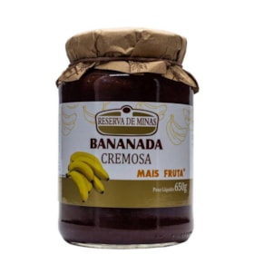 Bananada Cremosa 650g Reserva De Minas Sem Glúten