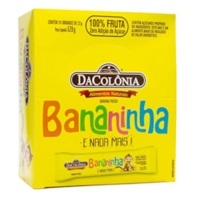 Banananinha Zero Adição De Açúcar Display 24X22g DaColônia