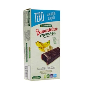 Bananinha Cremosa Zero Açúcar 66g Guimarães - Sem Açúcar - Sem Glúten