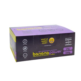 Barra Banana Orgânica Quinoa e Linhaça 27g - Banana Power