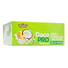 Barra Dacopro Protein C/ Coco E Castanha De Caju Display 12X50g Dacolonia