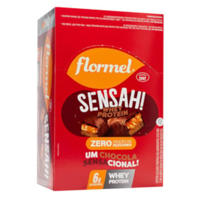 Barra De Amendoim Sensah Com Whey Display 16X30g Flormel