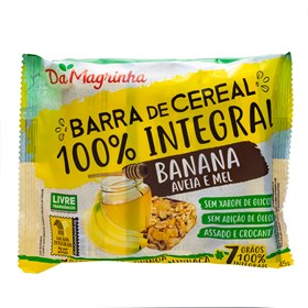 Barra De Cereal 100% Integral De Banana, Aveia E Mel C/3un 45g Da Magrinha