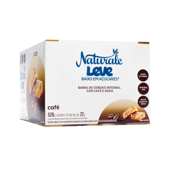 Barra De Cereal Integral C/ Café E Aveia Display 24X22g Naturale