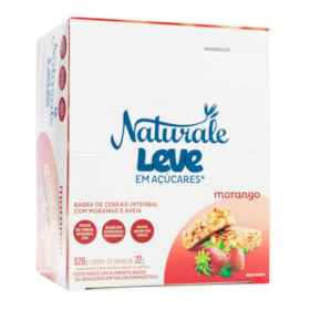 Barra de Cereal Naturale Morango ZERO AÇÚCAR 24x22g