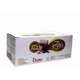 Barra de Chocolate 37% Cacau Zero Display 10x100g  Divine