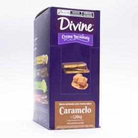 Barra De Chocolate Ao Leite 37% Cacau Recheado C/ Creme De Caramelo Display 14X90g Divine