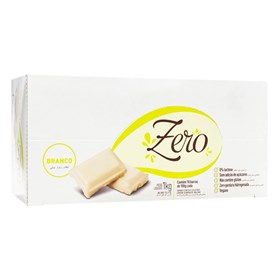 Barra de Chocolate Branco Zero Vegano Display 10x100g Divine - consumo moderado - Sem Açúcar - Sem Glúten - Sem Lactose 