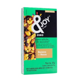 Barra De Nuts Com Banana E Nozes Zero Açúcar Cartucho 24X50g &Joy