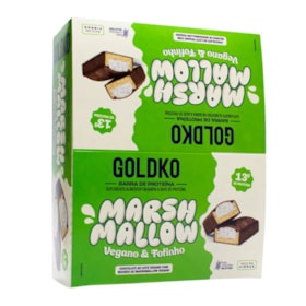 Barra De Proteína Ao Leite C/ Marshmallow Vegano Display 12X50g Goldko