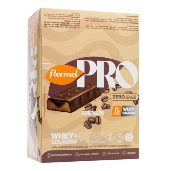 Barra De Proteína Capuccino 12X35g Flormel