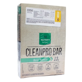 Barra De Proteína Cleanpro Bar Baunilha Nibs Display 10X50G Nutrify