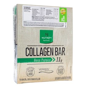 Barra de Proteína Collagen Bar Sabor Torta de Limão Display 10x50g Nutrify