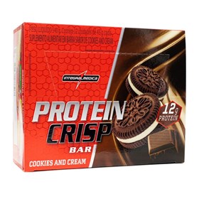 Barra De Proteína Crisp Sabor Cookies And Cream Display 12X45g Integralmedica