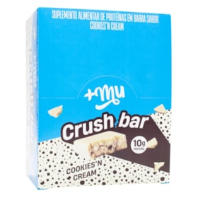 Barra De Proteína Crushbar Sabor Cookies'N Cream Display 12X40g +Mu