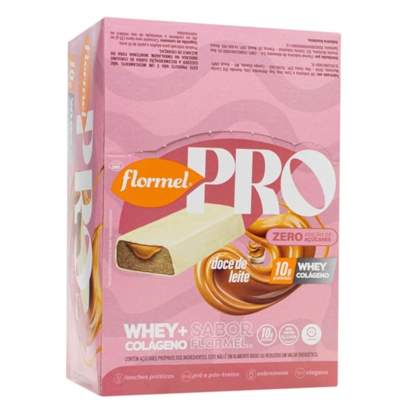 Barra De Proteína Doce De Leite 12X35g Flormel