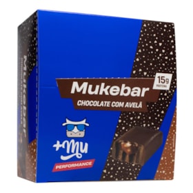 Barra De Proteína Mukebar Sabor Chocolate C/ Avelã Display 12X60G +Mu Muke