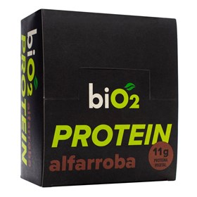 Barra de Proteína sabor Alfarroba e Pasta de Amendoim Vegana Display 12x45g BiO2