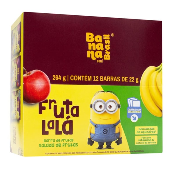 Barra Frutalalá Kids Salada De Frutas Display 12X22g Banana Brasil