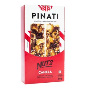 Barra Nuts Sabor Canela Display 2x30g Pinati