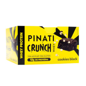 Barra Proteica Crunch Whey Sabor Cookies Black Display 12X40g Pinati