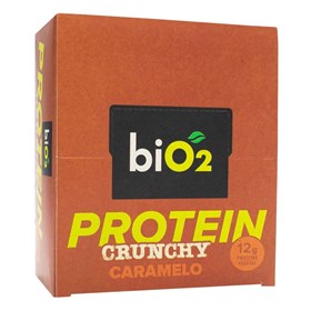 Barra Protein Crunchy Sabor Caramelo Display 9X50g Bio2