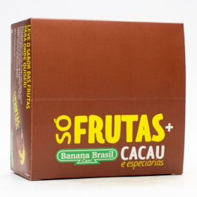 Barra Só Frutas + Cacau E Especiarias Display 24X20g Banana Brasil