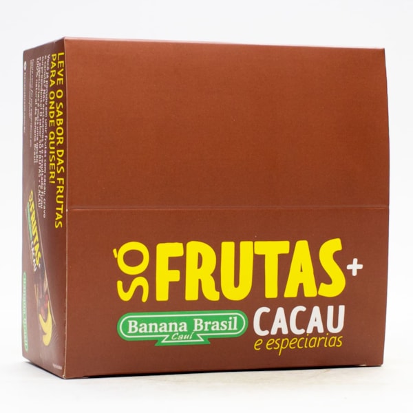 Barra Só Frutas + Cacau E Especiarias Display 24X20g Banana Brasil