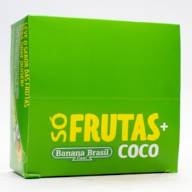 Barra Só Frutas + Coco Display 24X20g Banana Brasil