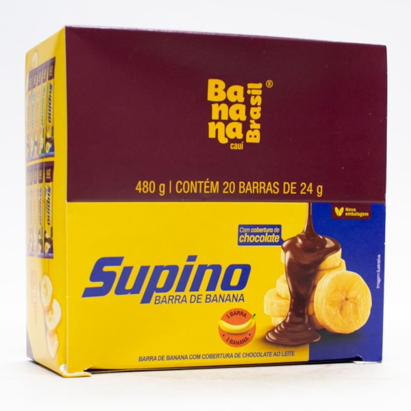 Barra Supino Original Banana Ao Leite Display 20X24g Banana Brasil