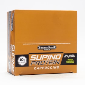 Barra Supino Protein Cappuccino Sem Açúcar Display 12X30g Banana Brasil