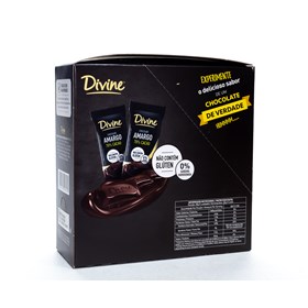 Barrinha de Chocolate Amargo 70% Cacau Display 12x20g – Divine